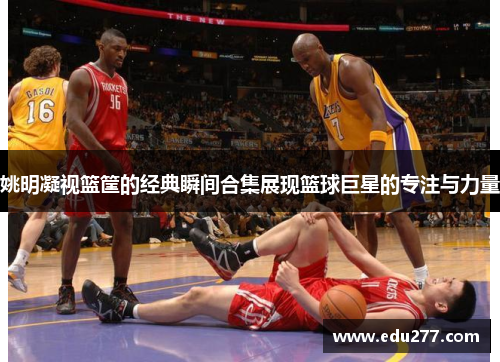 姚明凝视篮筐的经典瞬间合集展现篮球巨星的专注与力量